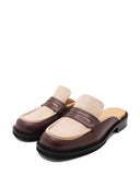 CHICAGO DK BROWN-BEIGE MULE