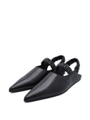 BIARRITZ BLACK BALLET FLATS