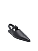 BIARRITZ BLACK BALLET FLATS
