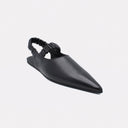 BIARRITZ BLACK BALLET FLATS