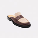 CHICAGO DK BROWN-BEIGE MULE