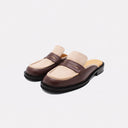 CHICAGO DK BROWN-BEIGE MULE