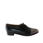 19WA05L2 BLACK/DK SILVER LOAFERS