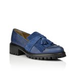 19WB03L6 NAVY BLUE MOCASSINS